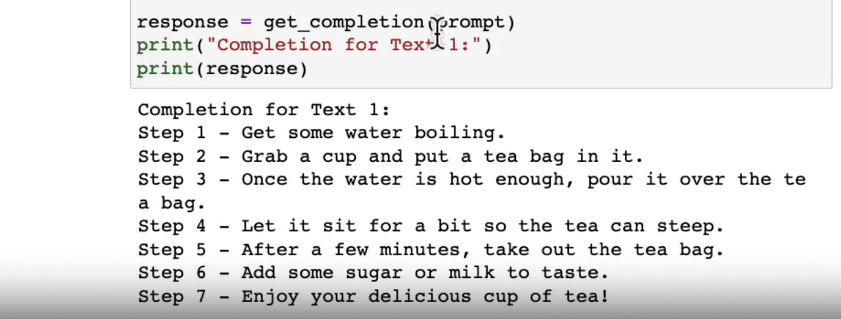 Screenshot of a prompt example for conditions are satisfied